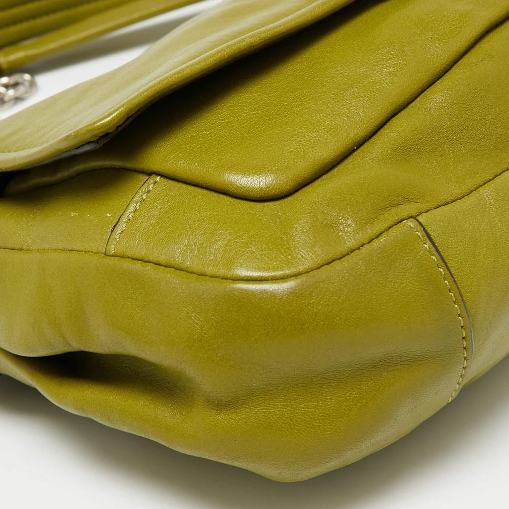 Coach Green Leather Turn-lock Flap Chain Shoulder Bag 商品