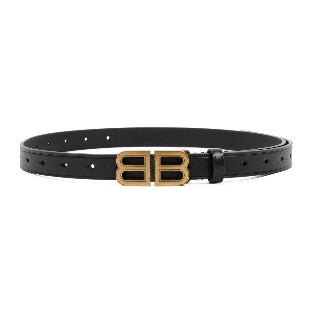 Balenciaga Hourglass BB Logo Buckle Belt商品第1张图片规格展示