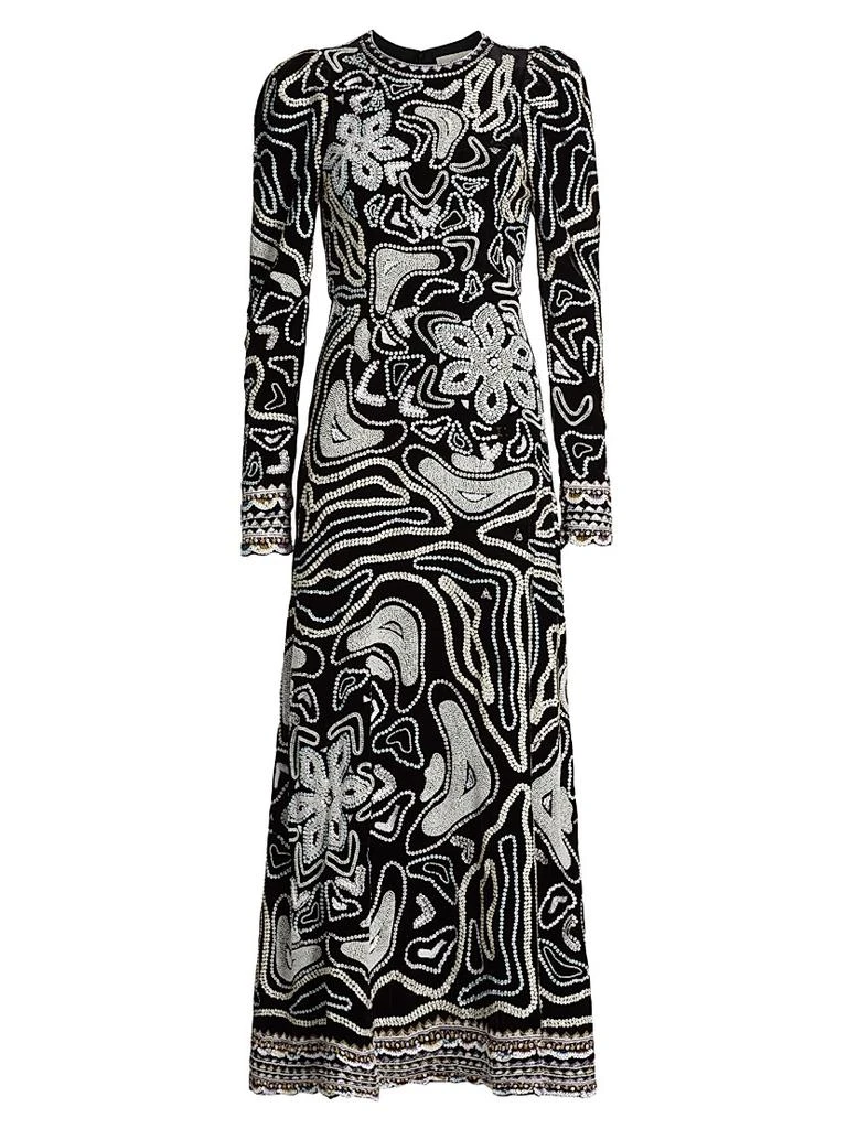 商品Ulla Johnson|Alexia Bead & Sequin-Embroidered Velvet Gown,价格¥6441,第1张图片