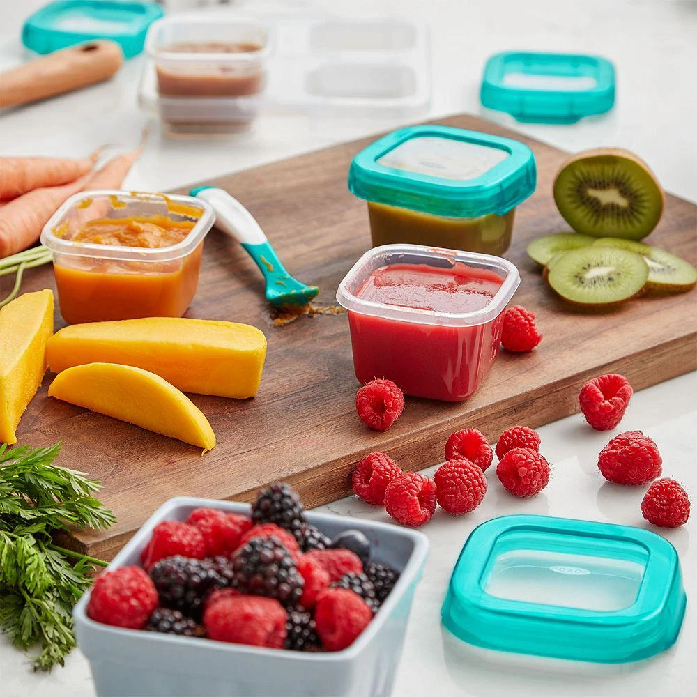 Tot 4-Piece Baby Blocks Freezer Storage Containers 商品