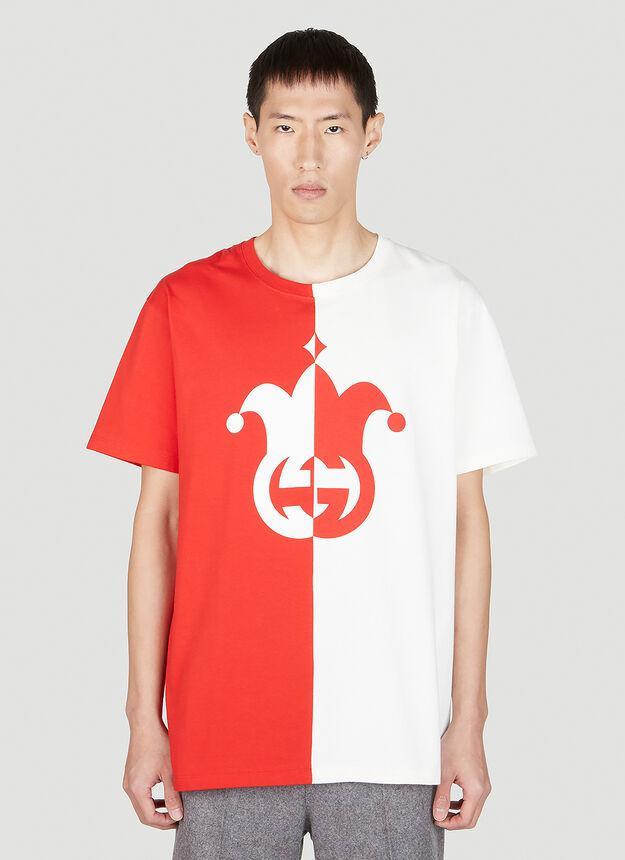 商品Gucci|Bicolor T-Shirt in Red,价格¥5667,第1张图片