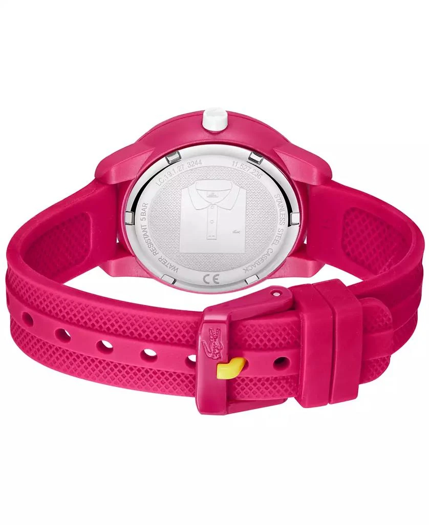 商品Lacoste|Mini Tennis Raspberry Silicone Strap Watch,价格¥636,第3张图片详细描述