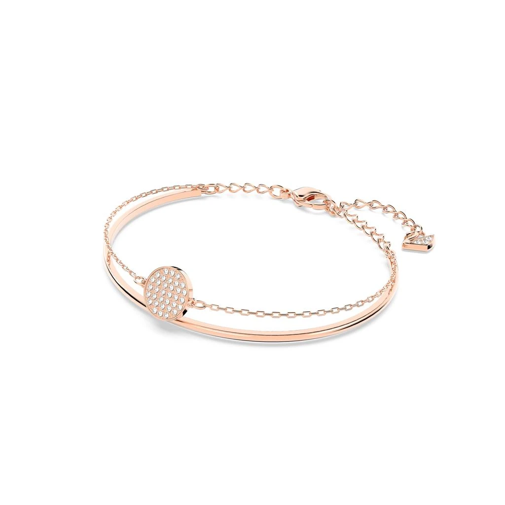 商品Swarovski|Ginger bangle white rose gold-tone plated,价格¥866,第3张图片详细描述