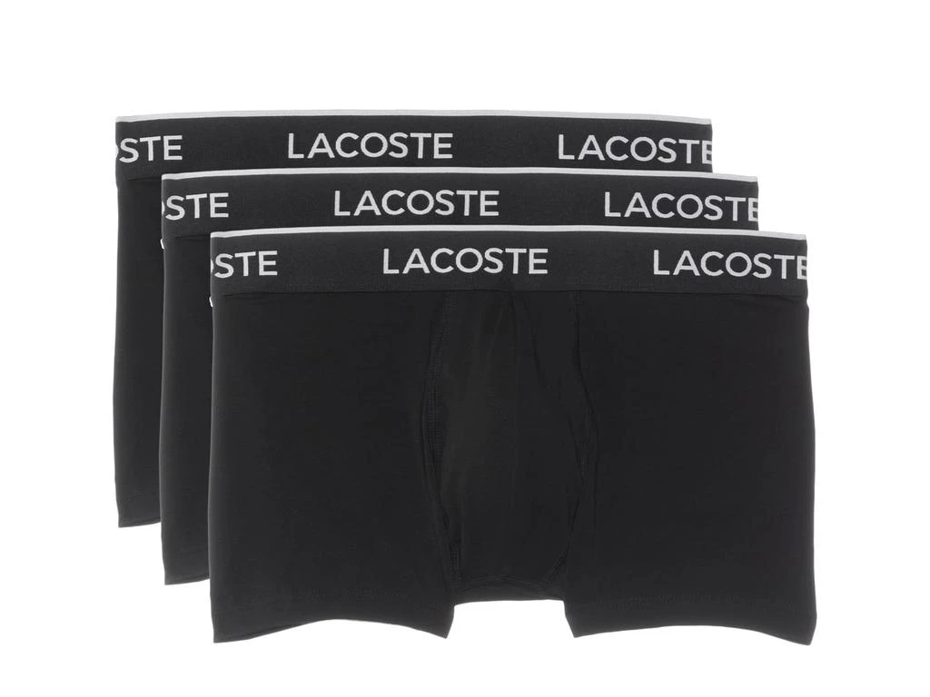 商品Lacoste|Cotton Stretch Essentials Trunks 3-pack,价格¥289,第1张图片