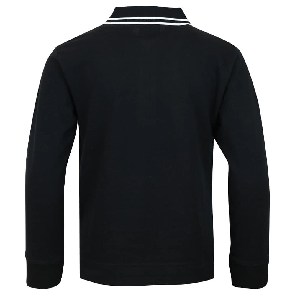 商品Burberry|Black Long Sleeve Matthew Polo Shirt,价格¥1193,第3张图片详细描述