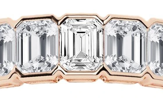 商品Badgley Mischka|Emerald Cut Lab Created Diamond Infinity Ring - 2.0ctw,价格¥6743,第2张图片详细描述