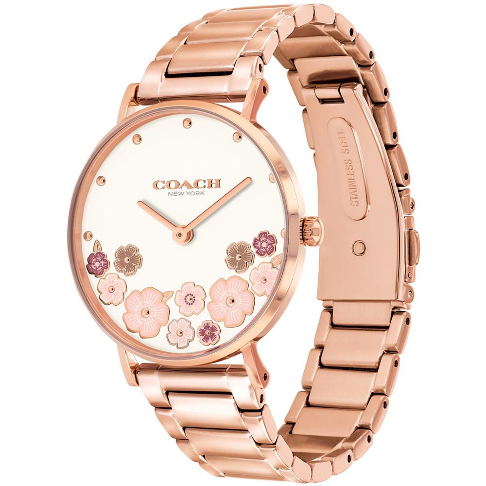 Women’s Perry Rose Gold-Tone Bracelet Tea Rose Watch 36mm商品第4张图片规格展示