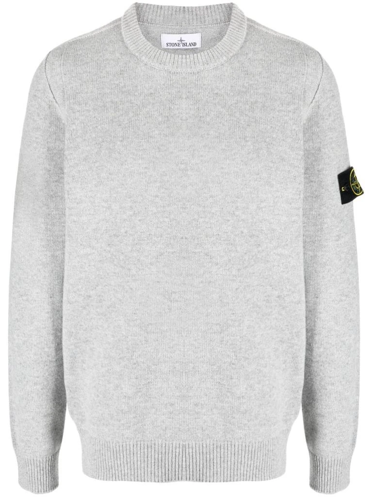 商品Stone Island|STONE ISLAND - Wool Pullover With Logo,价格¥2345,第1张图片