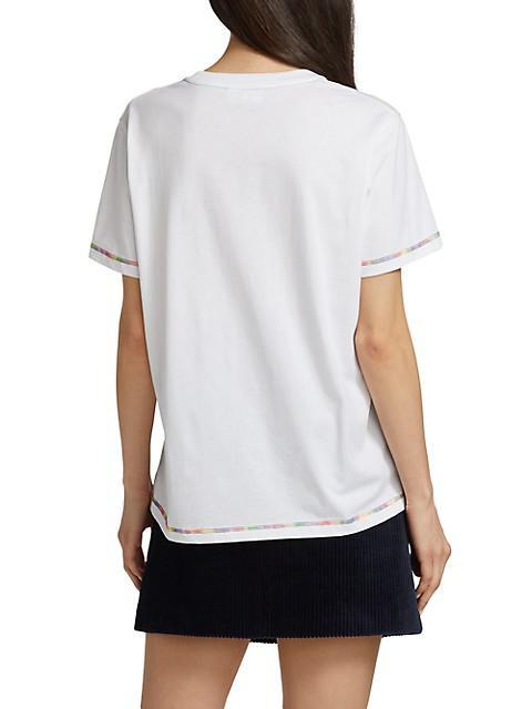 商品Ganni|Light Jersey Smiley Relaxed T-Shirt,价格¥680,第7张图片详细描述