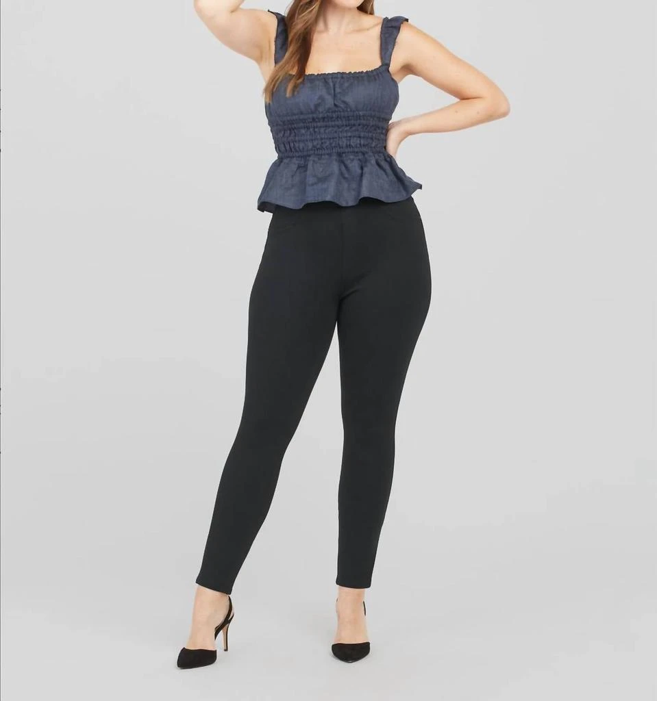 商品SPANX|The Perfect Pant, Ankle 4-Pocket In Classic Black,价格¥637,第2张图片详细描述