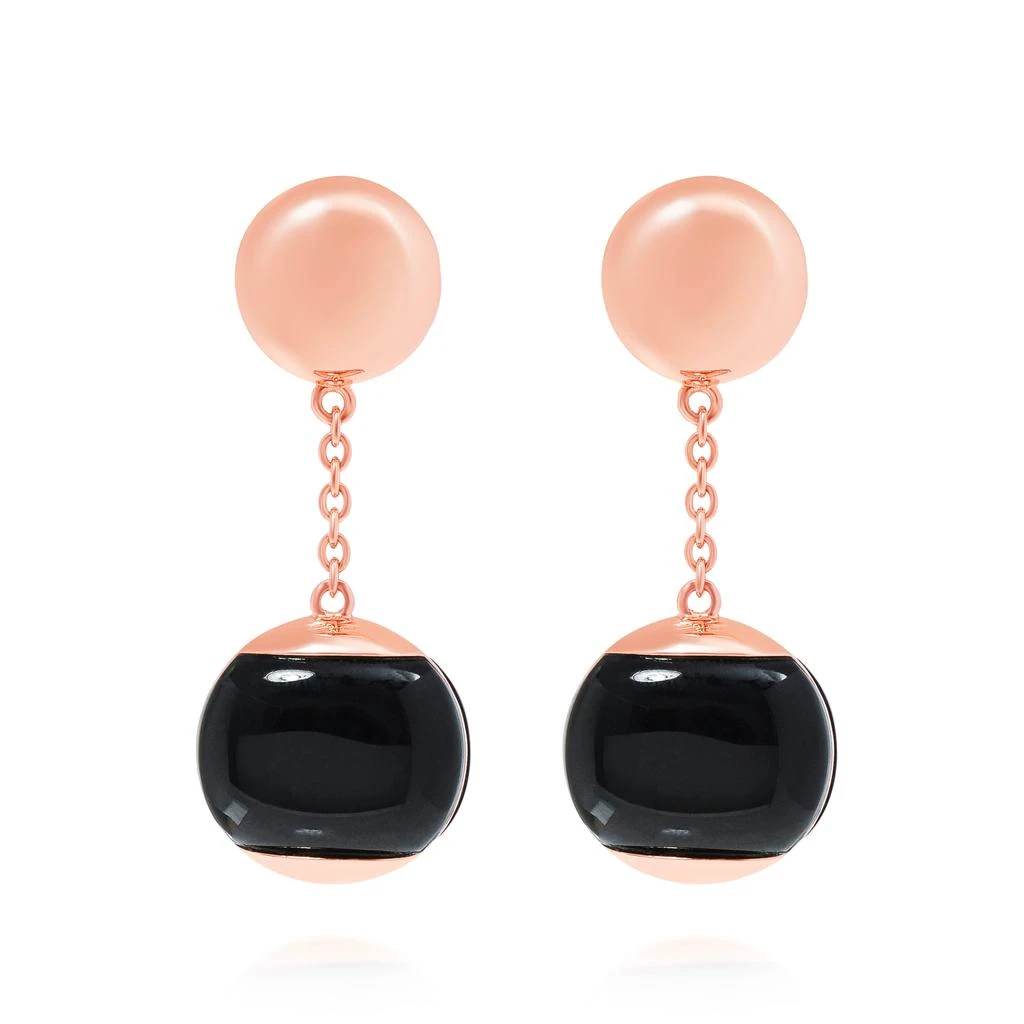 商品Roberto Coin|Roberto Coin 18K Rose Gold and Black Jade 8.15ct.tw. Stud Drop Earrings 8882476AXERB,价格¥11114,第1张图片
