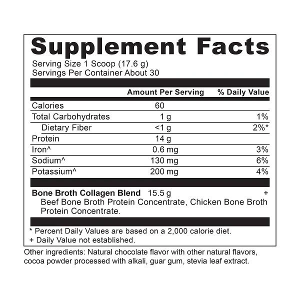 商品Ancient Nutrition|Bone Broth Protein Winter ’23 Insert | Powder Chocolate (20 Servings),价格¥379,第3张图片详细描述