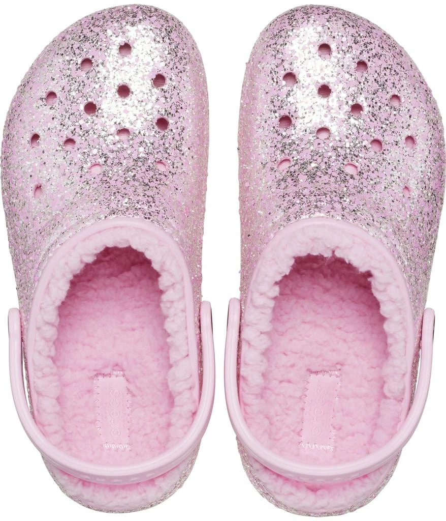 商品Crocs|Classic Lined Glitter Clog (Little Kid/Big Kid),价格¥294,第2张图片详细描述