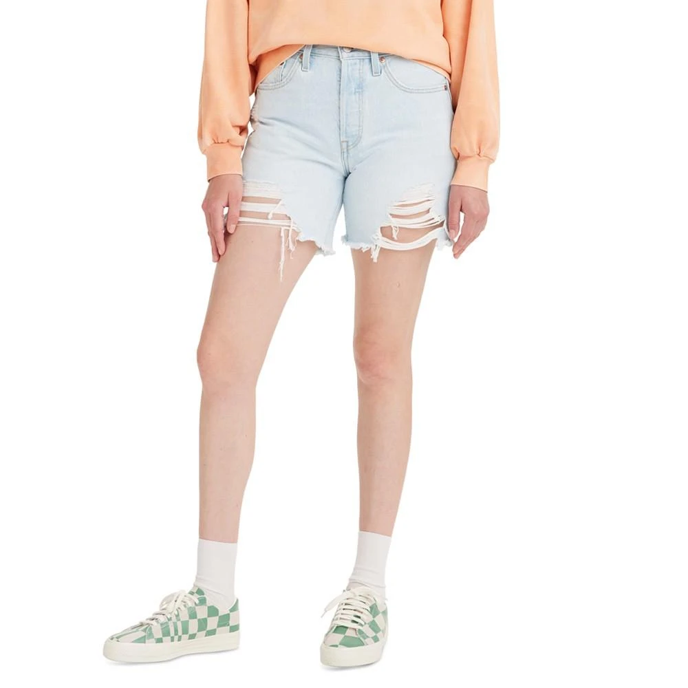 商品Levi's|501® Mid-Thigh High Rise Straight Fit Denim Shorts,价格¥150-¥188,第1张图片