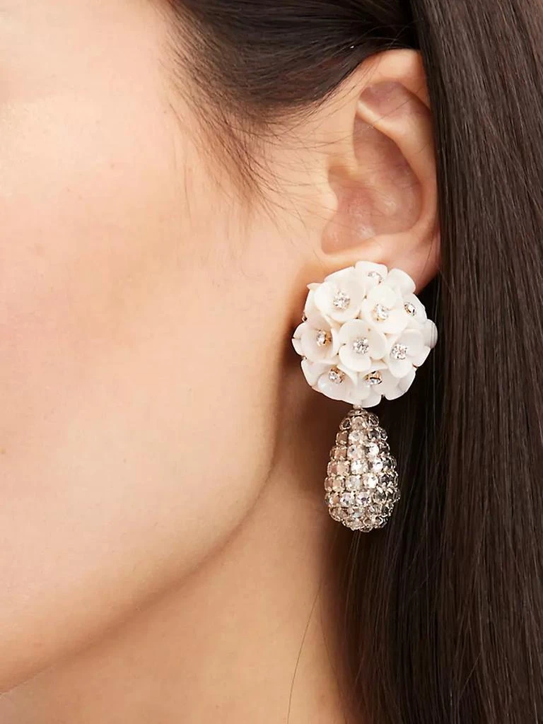 商品Oscar de la Renta|14K-Gold-Plated, Acrylic &amp; Glass Crystal Bouquet Drop Earrings,价格¥2918,第2张图片详细描述