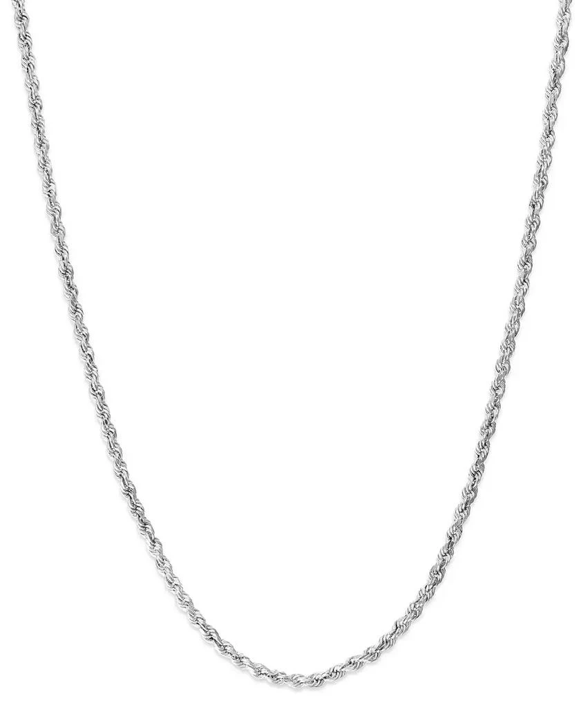 商品Macy's|Rope Chain 20" Necklace (1-3/4mm) in 14k White Gold,价格¥4628,第1张图片