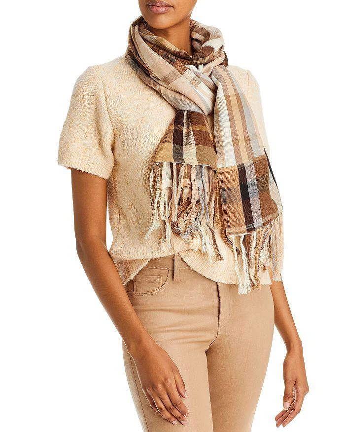 商品Echo Design|Fringed Cotton & Wool Wrap,价格¥485,第1张图片