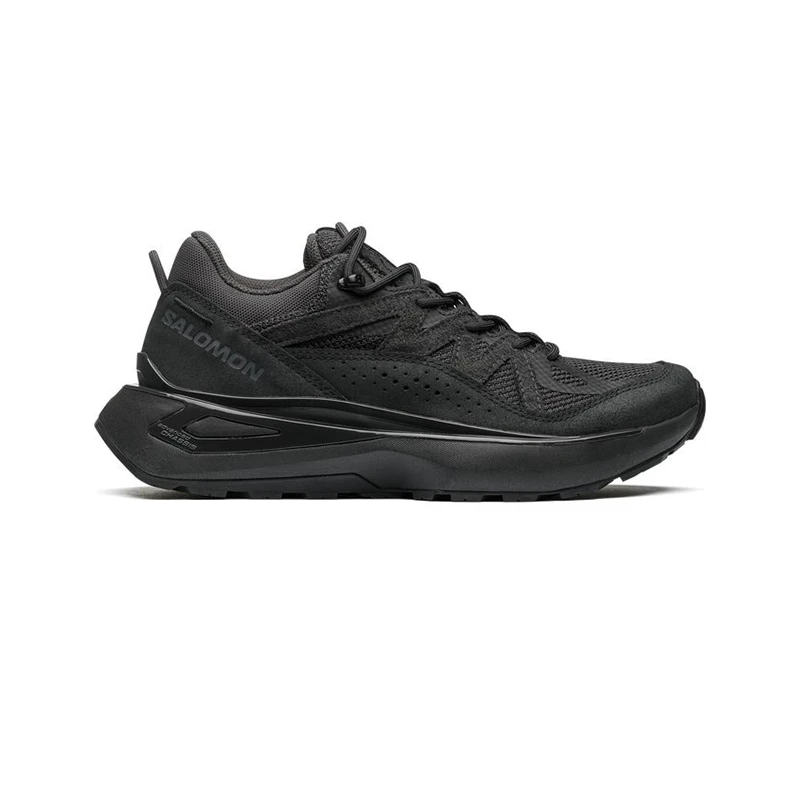 商品Salomon|23新款 ODYSSEY系列男女通用黑色皮革纺织运动鞋,价格¥2071,第1张图片