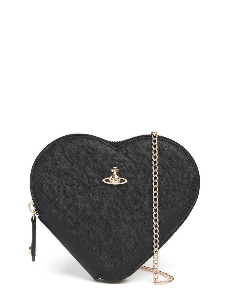 商品Vivienne Westwood|New Heart Saffiano Leather Shoulder Bag,价格¥1379,第1张图片