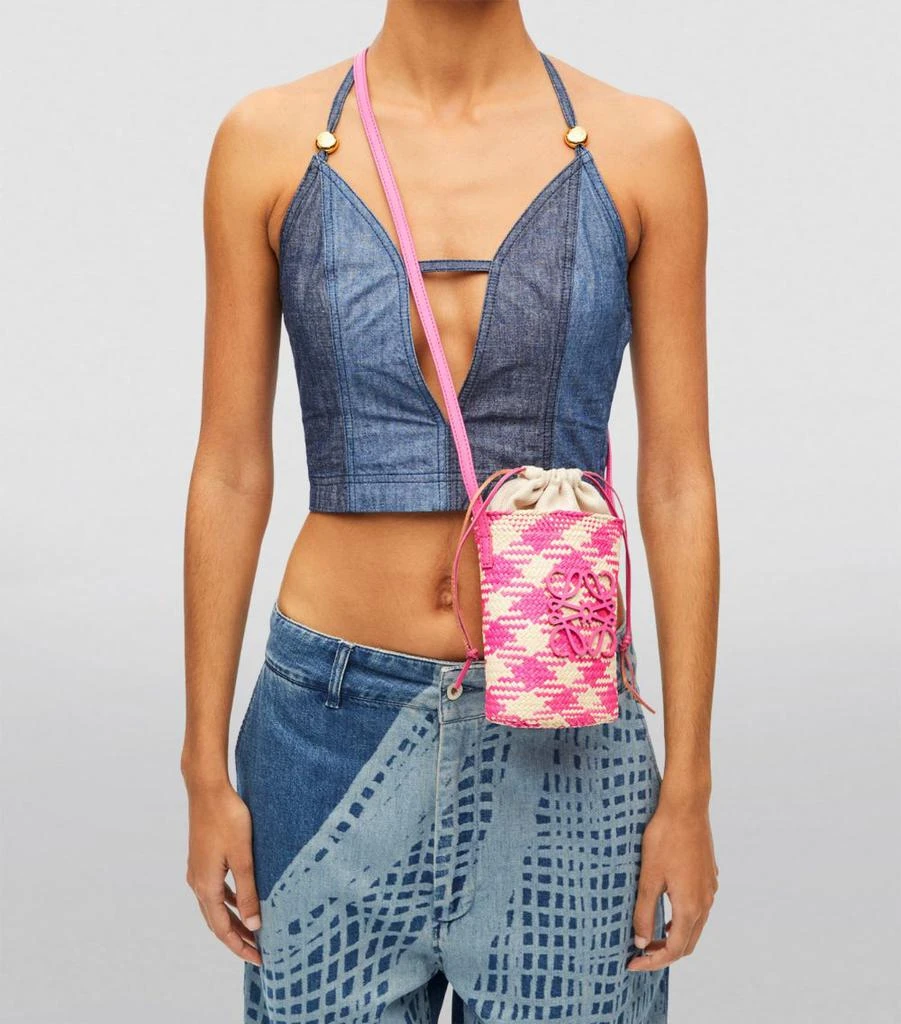 x Paula's Ibiza Woven Anagram Square Pocket Bag 商品