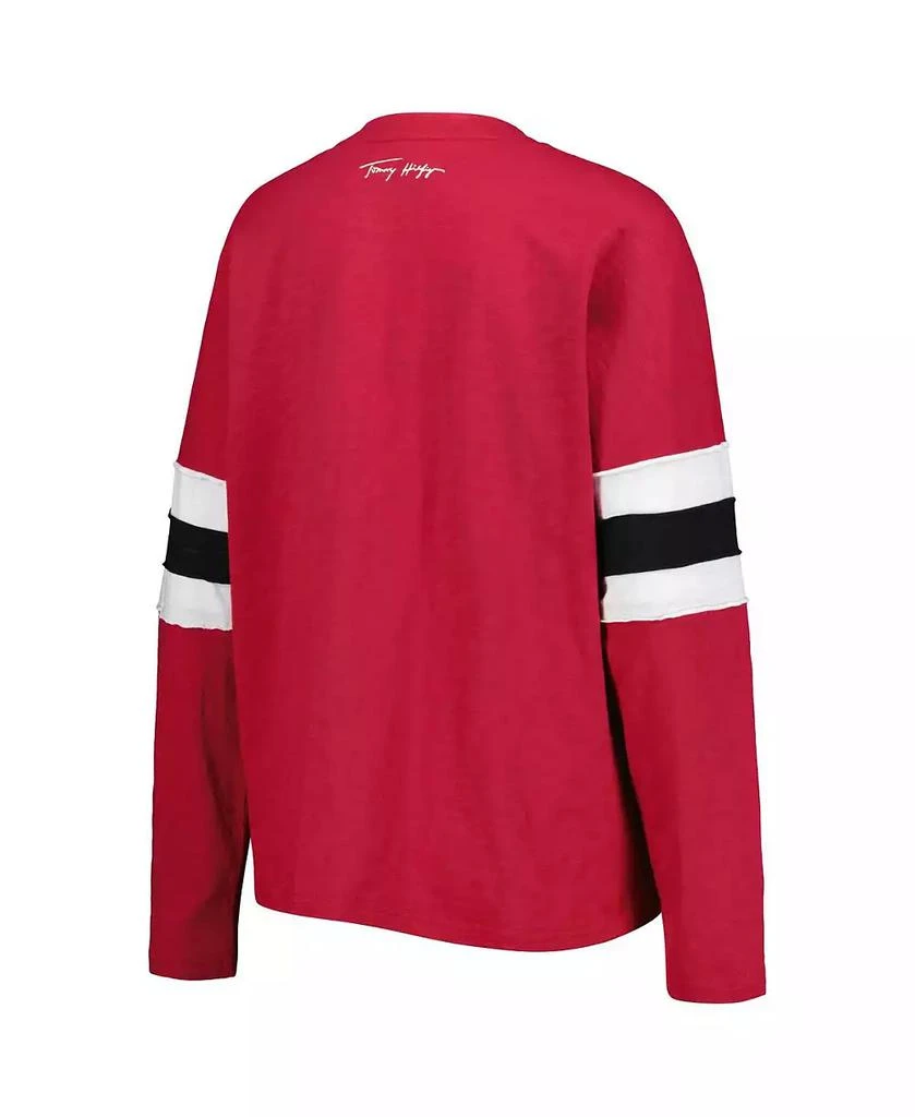 商品Tommy Hilfiger|Women's Cardinal Arizona Cardinals Justine Long Sleeve Tunic T-shirt,价格¥419,第2张图片详细描述