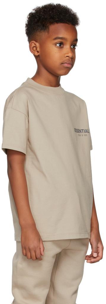 商品Essentials|Kids Tan Jersey T-Shirt,价格¥212,第5张图片详细描述