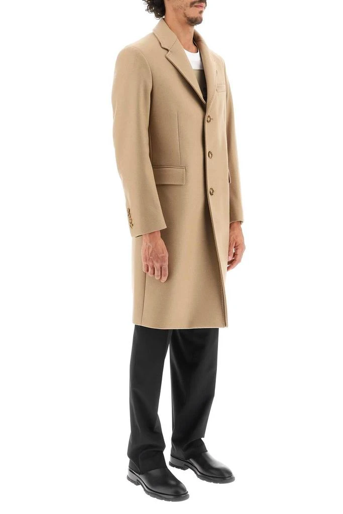 商品Burberry|WOOL AND CASHMERE COAT WITH PATCH,价格¥8575,第3张图片详细描述