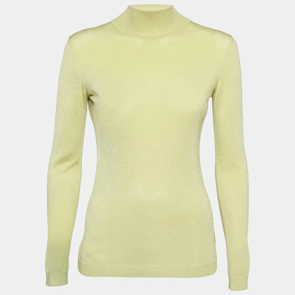 商品[二手商品] Versace|Versace Jeans Couture Lime Green Knit Back Open Sweatshirt XS,价格¥1117,第1张图片