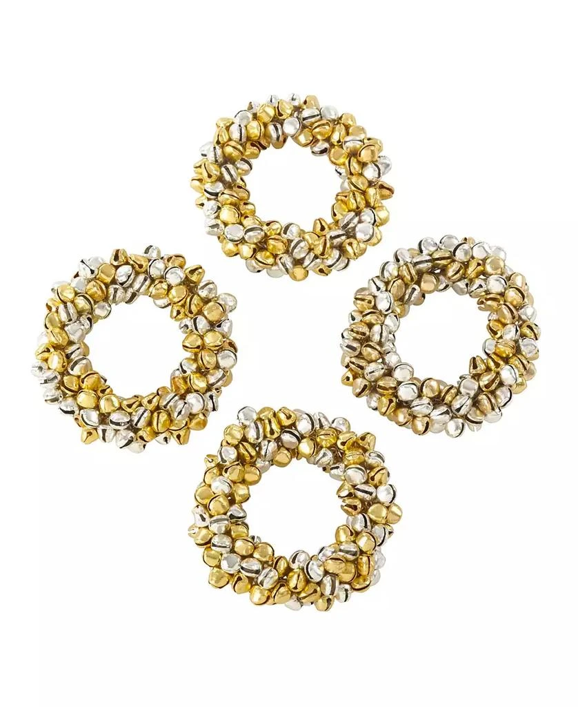 商品Saro Lifestyle|Petite Jingle Bell Napkin Ring, Set of 4,价格¥298,第4张图片详细描述