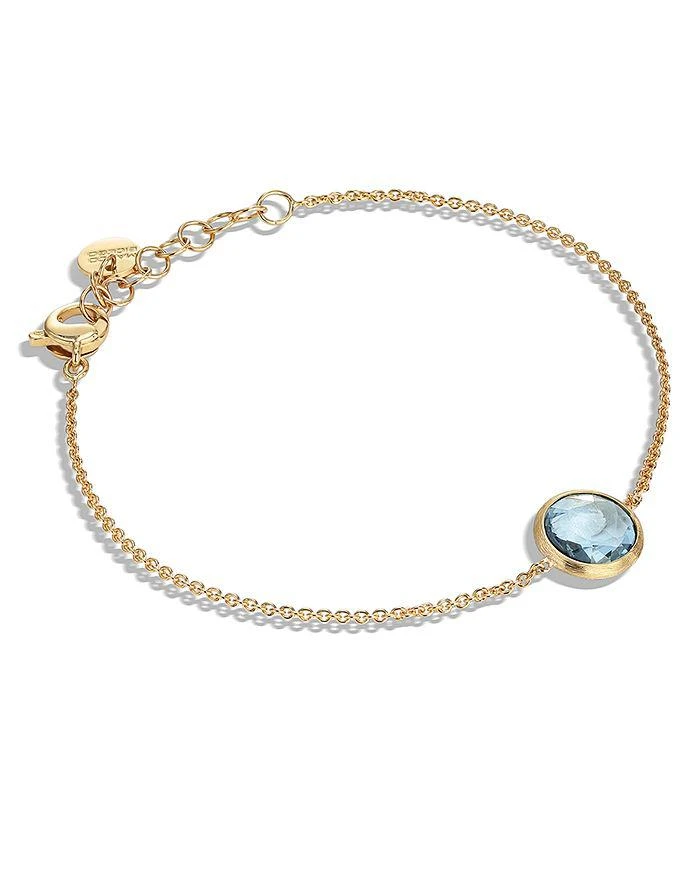 商品Marco Bicego|18K Yellow Gold Jaipur Color Blue Topaz Chain Bracelet,价格¥6045,第1张图片