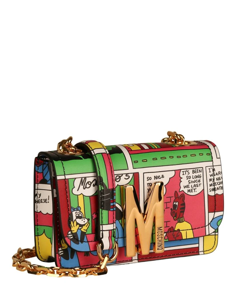 商品Moschino|Mini Graphic Leather Crossbody Bag,价格¥3902,第2张图片详细描述