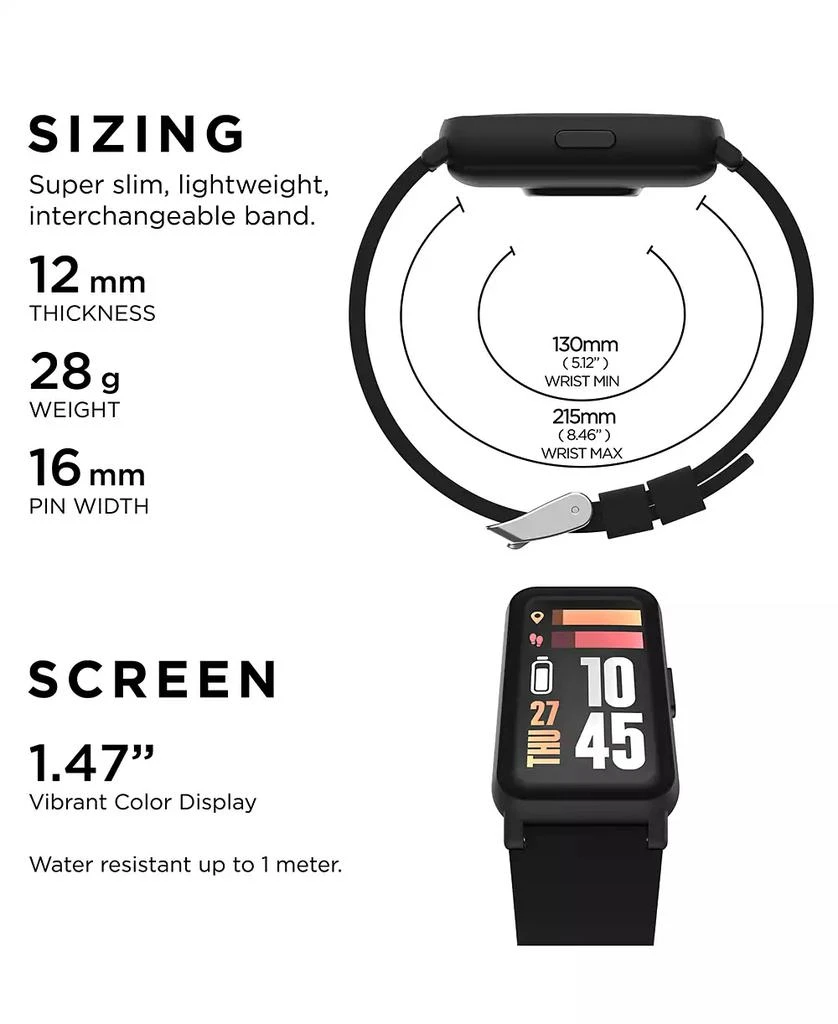 商品iTouch|Active 4 Unisex Silicone Strap Fitness Tracker 42.7mm,价格¥487,第5张图片详细描述