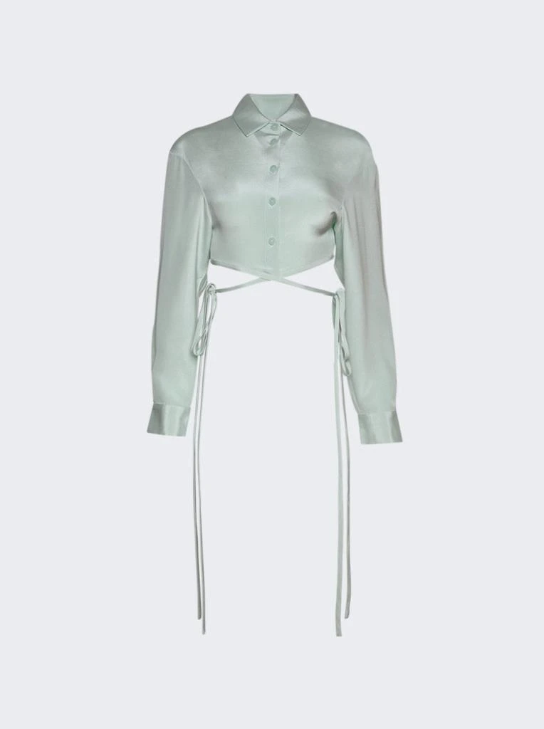 商品Christopher Esber|Short Sleeve Crop Tie Shirt,价格¥4276,第1张图片