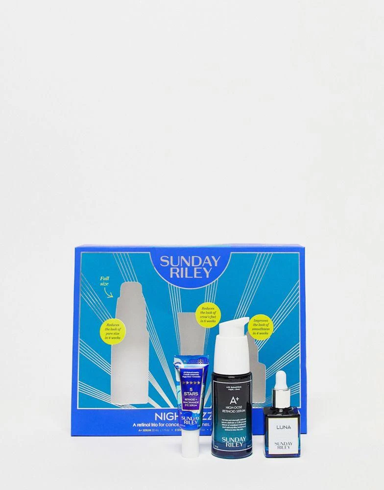 商品Sunday Riley|Sunday Riley Night ZZZs Retinol Trio Skincare Kit (Save 33%),价格¥848,第2张图片详细描述