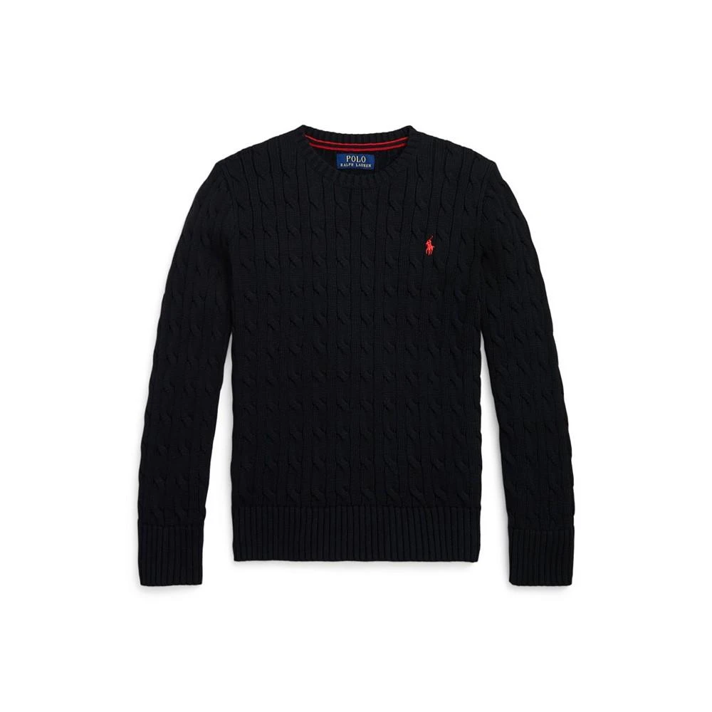 Polo Ralph Lauren Big Boys Cable- Knit Crewneck Sweater 1