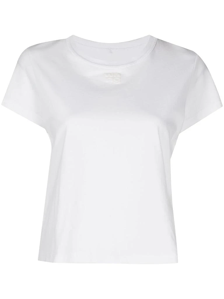 商品Alexander Wang|T BY ALEXANDER WANG WOMEN ESSENTIAL JSY SHRUNK TEE W/PUFF LOGO & BOUND NECK,价格¥741,第5张图片详细描述