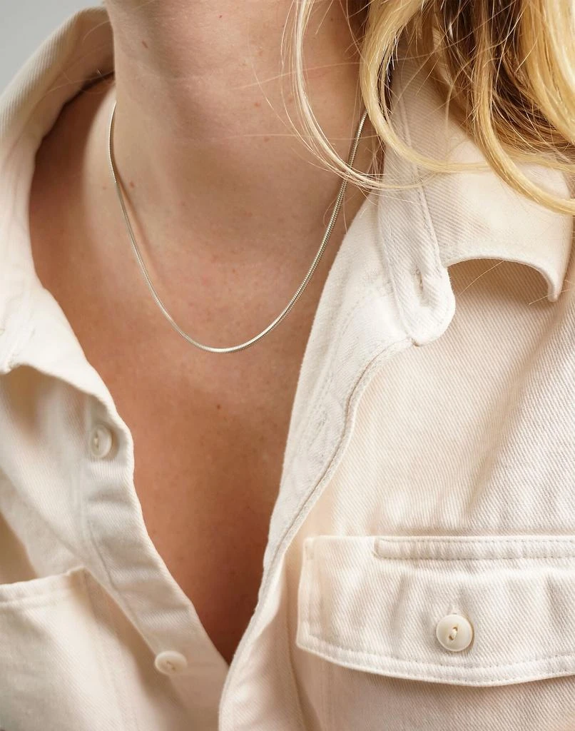 商品Madewell|CHARLOTTE CAUWE STUDIO Snake Chain Necklace in Sterling Silver,价格¥1309,第2张图片详细描述