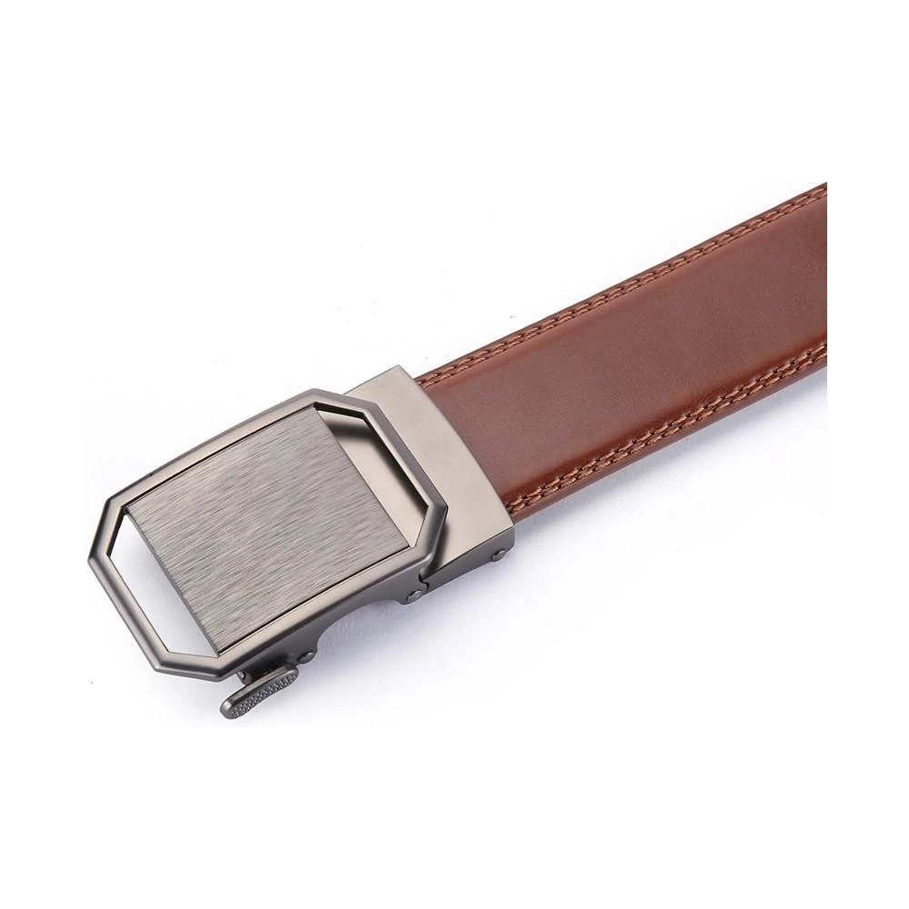 商品Mio Marino|Men's Solid Buckle Ratchet Belts,价格¥211,第3张图片详细描述