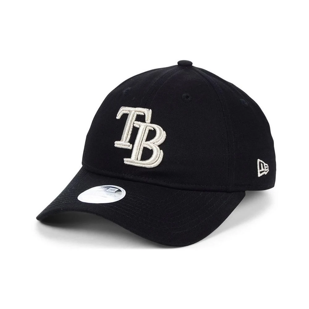 商品New Era|Women's Tampa Bay Rays Foil Script Hook 9TWENTY Strapback Cap,价格¥113,第1张图片