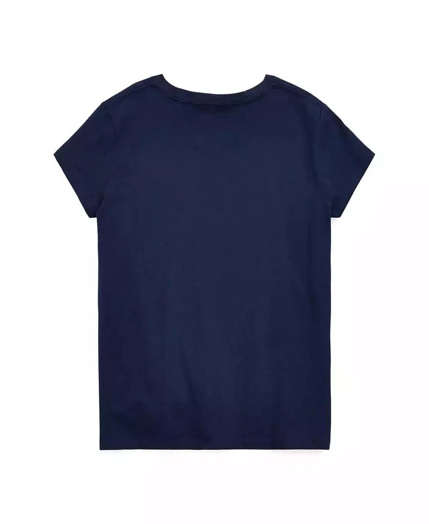 商品Ralph Lauren|Big Girls Cotton Jersey V-Neck T-shirt,价格¥224,第3张图片详细描述