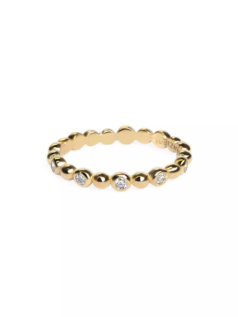 商品Anzie|Dew Drop 14K Yellow Gold & 0.15 TCW Diamond Band Ring,价格¥8242,第1张图片