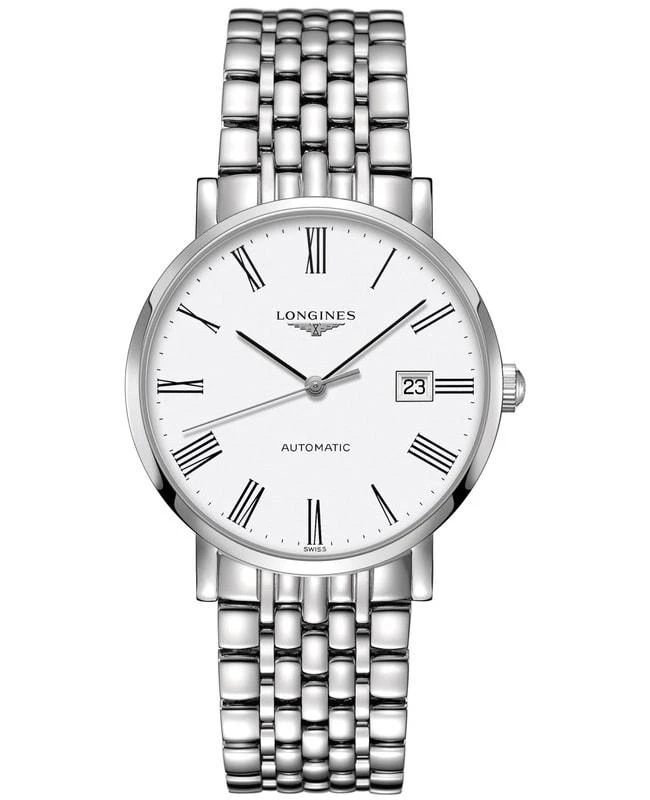 商品Longines|Longines Elegant Collection White Dial Stainless Steel Men's Watch L4.910.4.11.6,价格¥11407,第1张图片