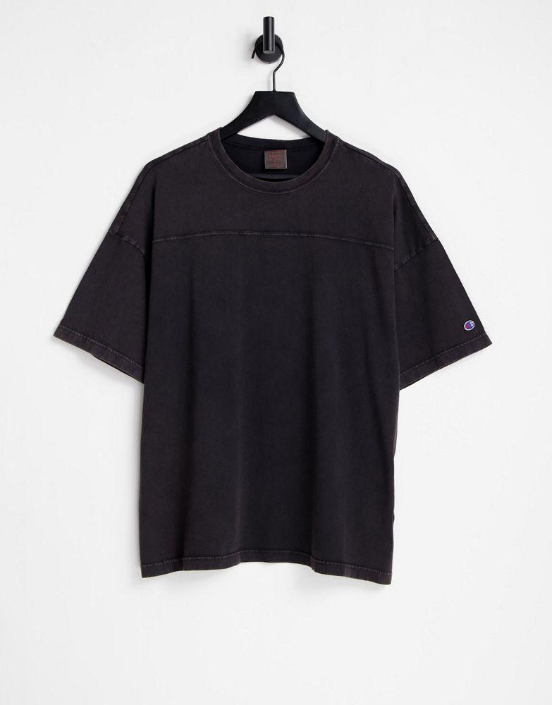 Champion Reverse Weave small logo t-shirt in black商品第1张图片规格展示