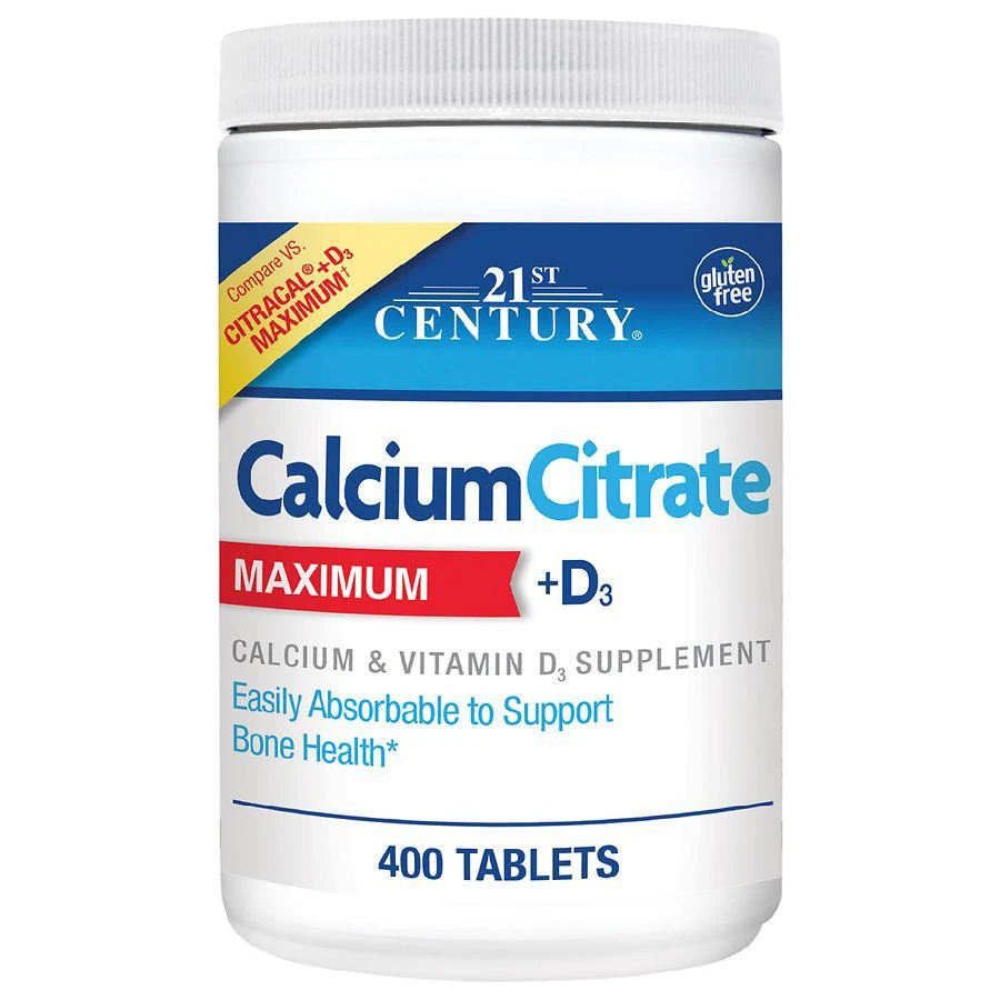 商品21st Century|Calcium Citrate Maximum +D3 Tablets,价格¥56,第1张图片