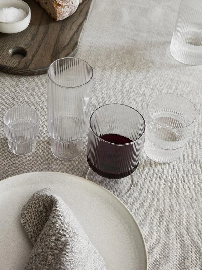 商品Ferm Living|Set Of 2 Ripple Wine Glasses,价格¥354,第1张图片详细描述