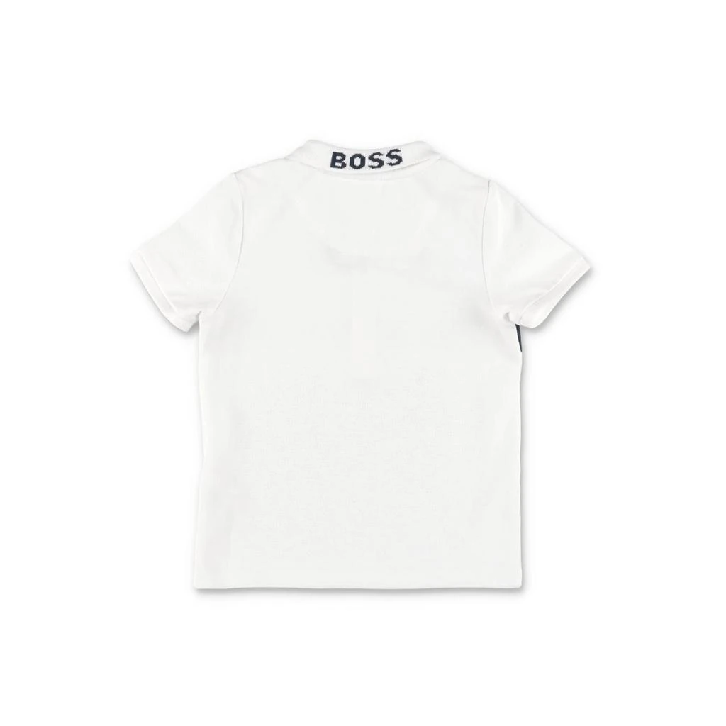 商品Hugo Boss|Polo Bianca In Piquet Di Cotone Baby Boy,价格¥489,第2张图片详细描述