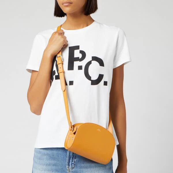 商品A.P.C.|A.P.C. Women's Mini Demi-Lune Cross Body Bag - Yellow,价格¥1628,第3张图片详细描述