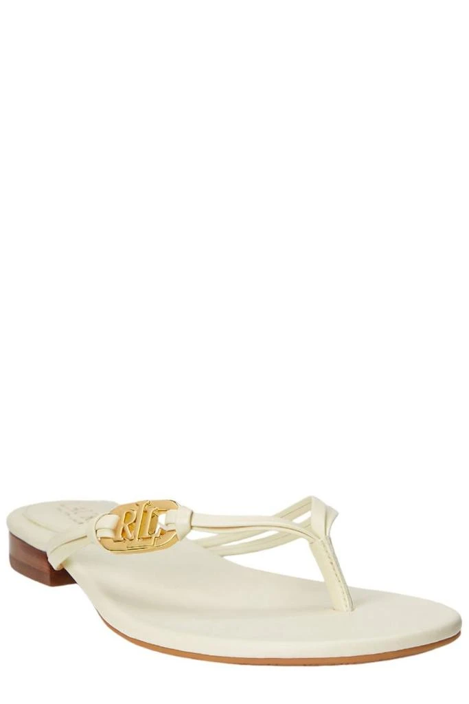 商品Ralph Lauren|Lauren Ralph Lauren Emalia Logo-Plaque Slip-On Flip Flops,价格¥770,第2张图片详细描述