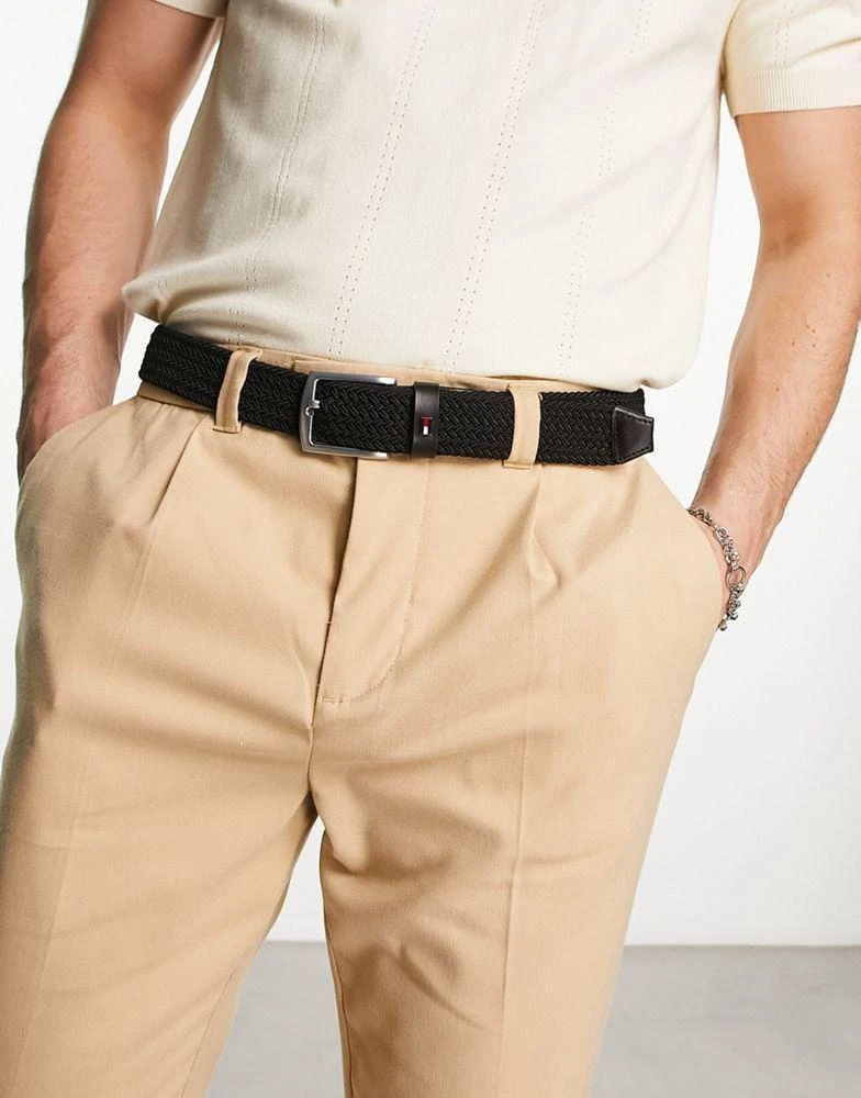 商品Tommy Hilfiger|Tommy Hilfiger Denton 3.5 elastic belt in black,价格¥316,第1张图片