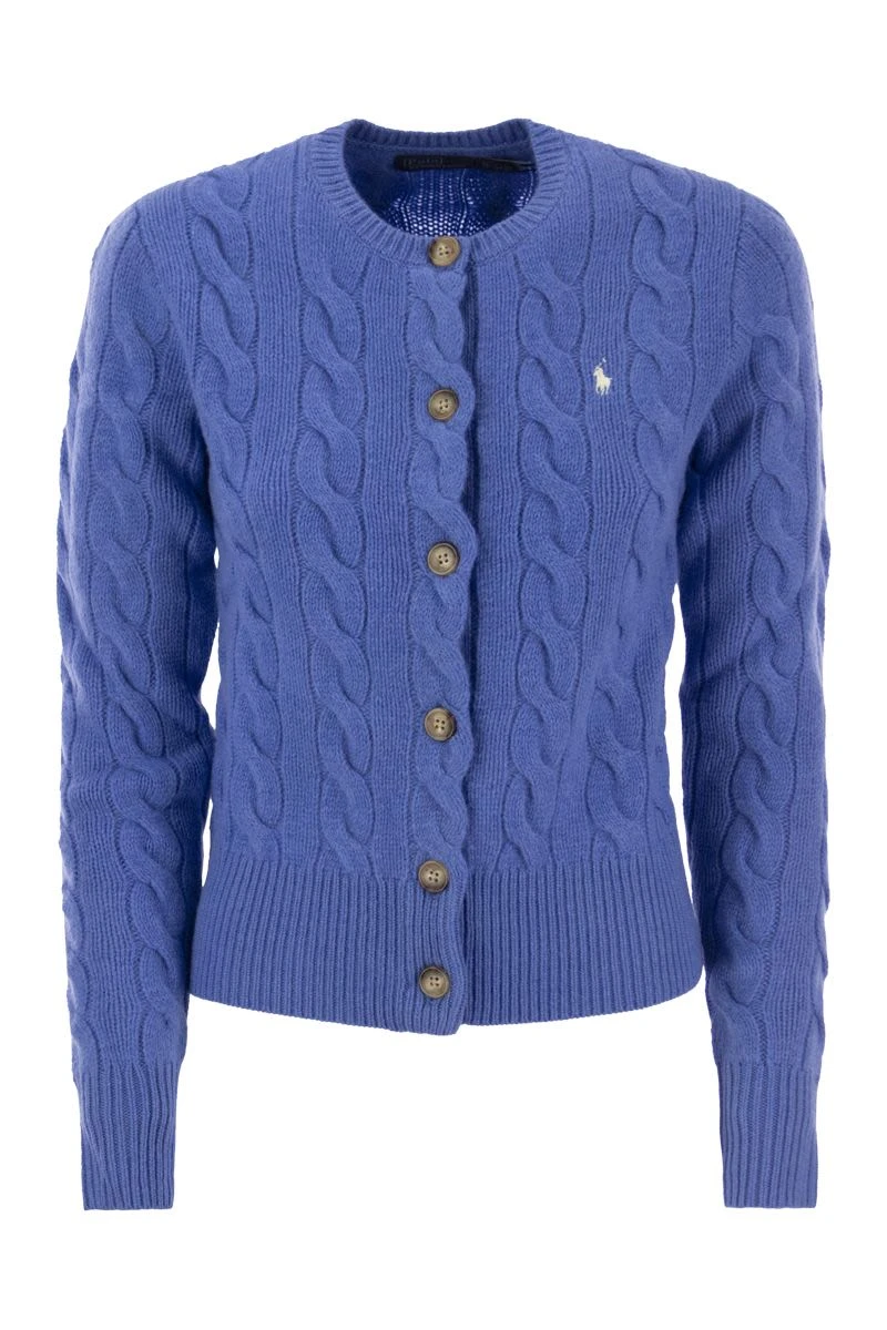 商品Ralph Lauren|Ralph Lauren 女士针织毛衣 211910443004 浅蓝色,价格¥1508,第1张图片